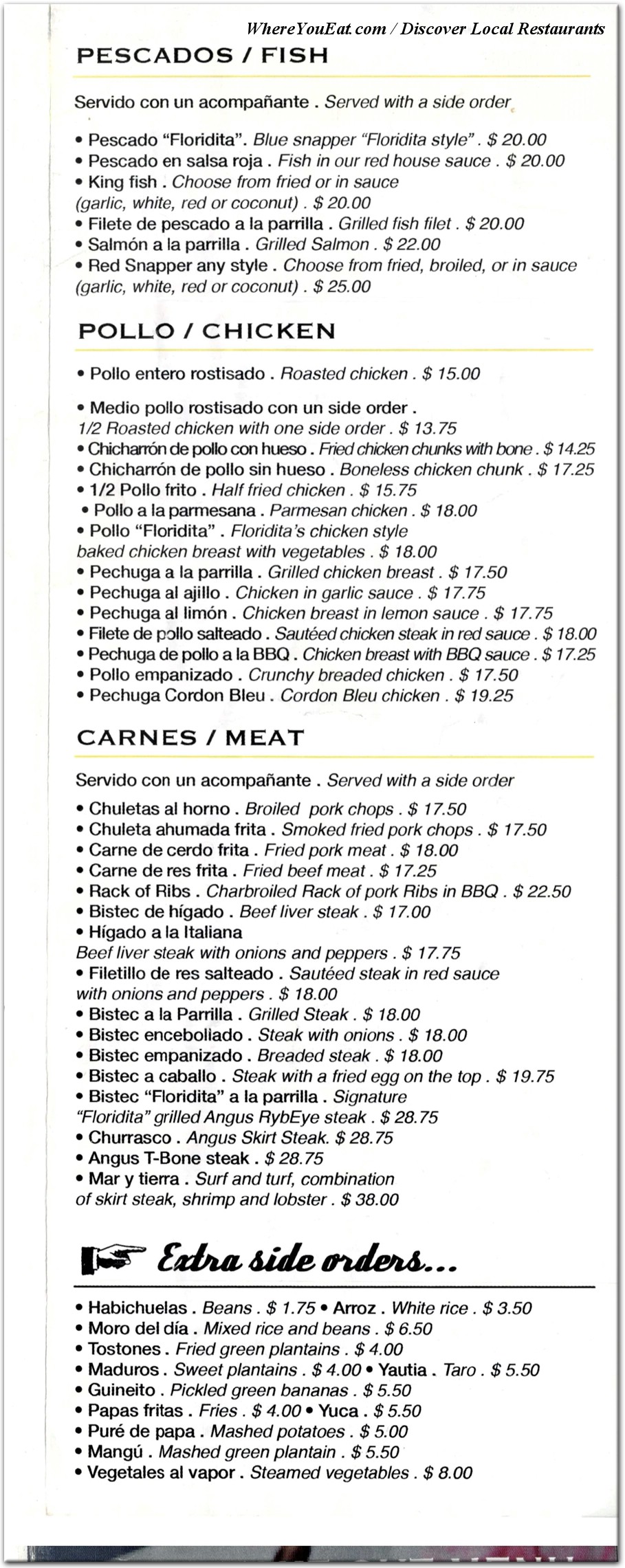 menu image