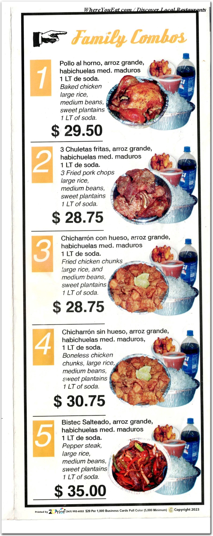 menu image
