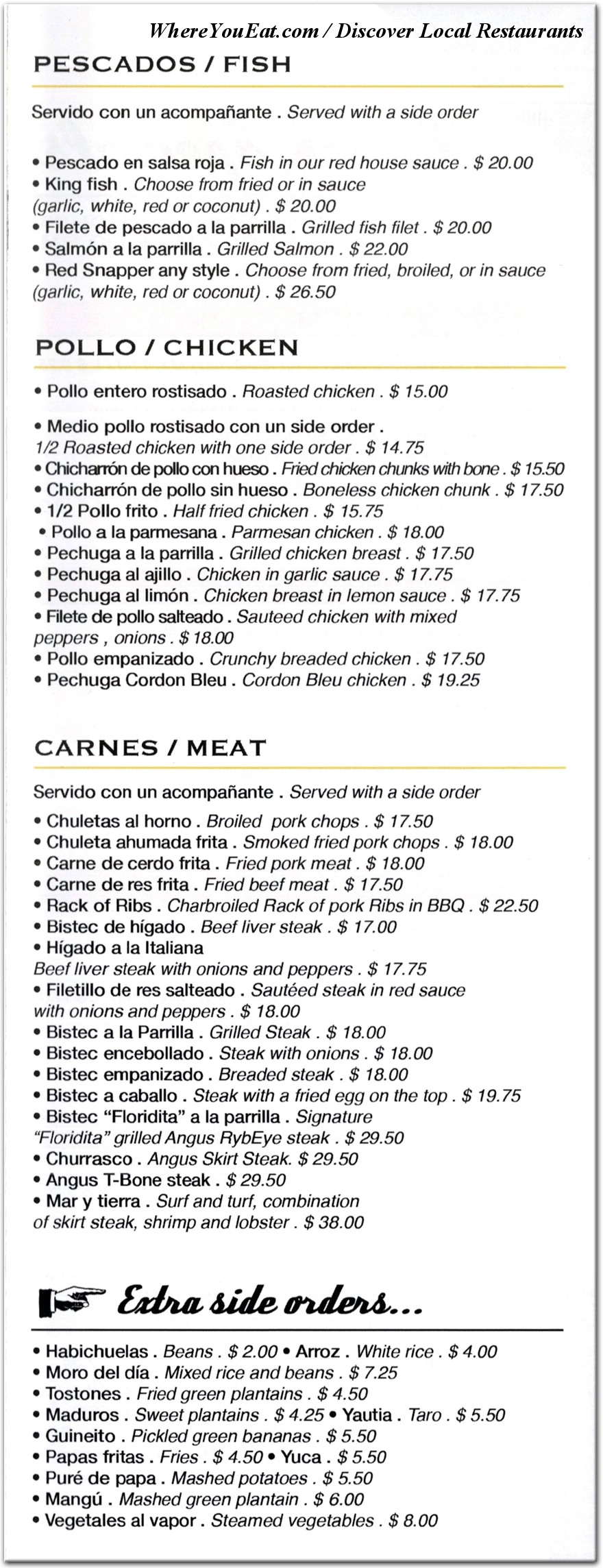menu image