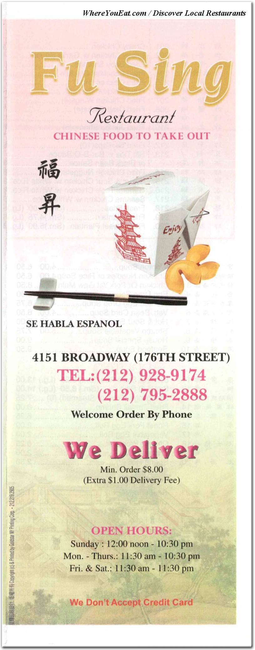 menu image
