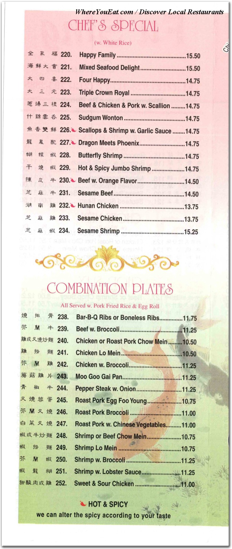 menu image