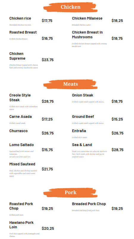 menu image