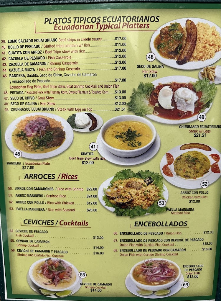 menu image