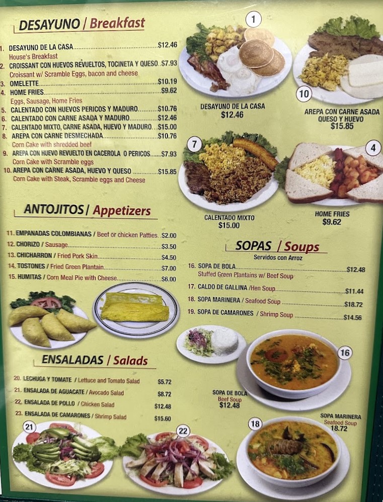 menu image