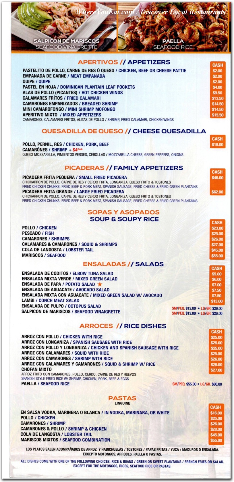 menu image