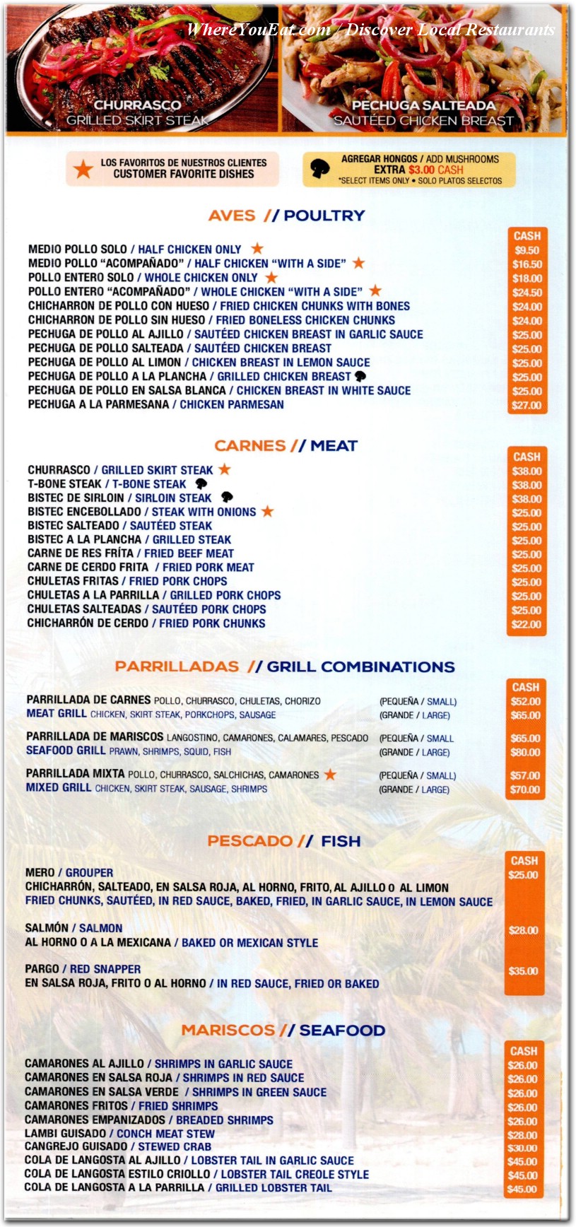 menu image