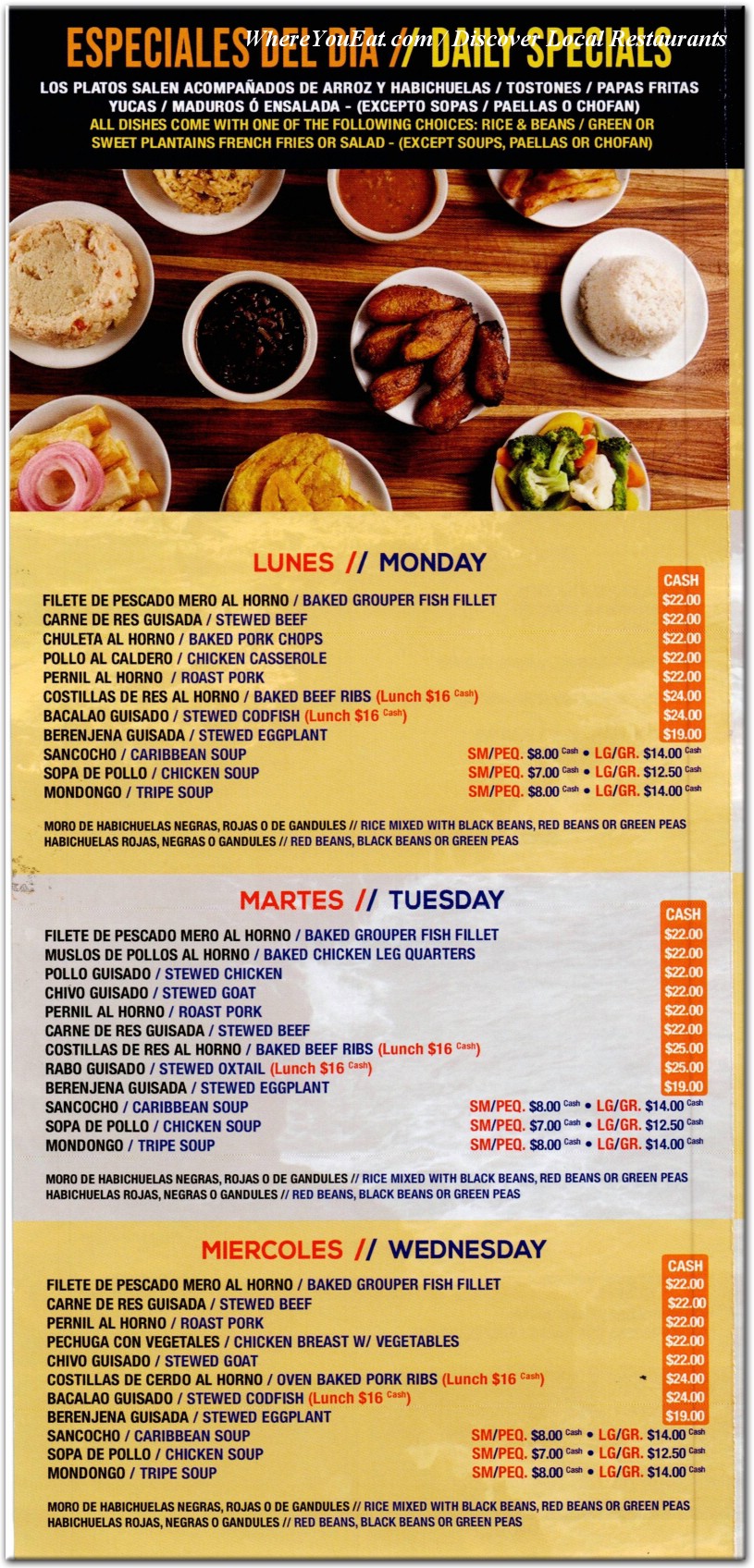 menu image