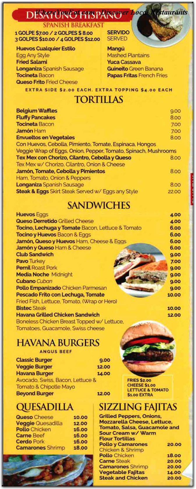 menu image