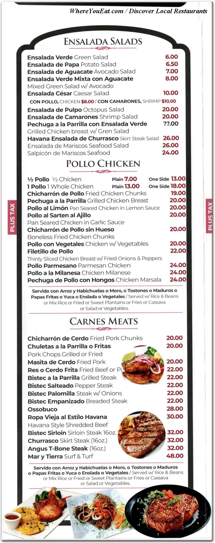 menu image