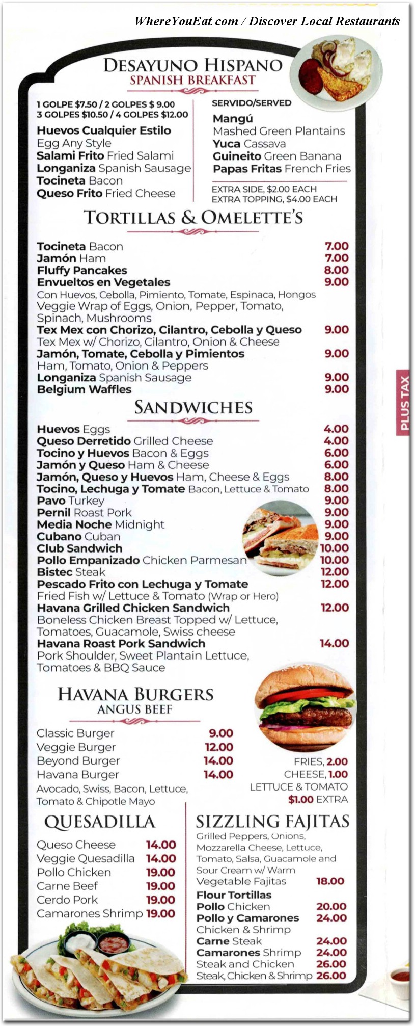 menu image