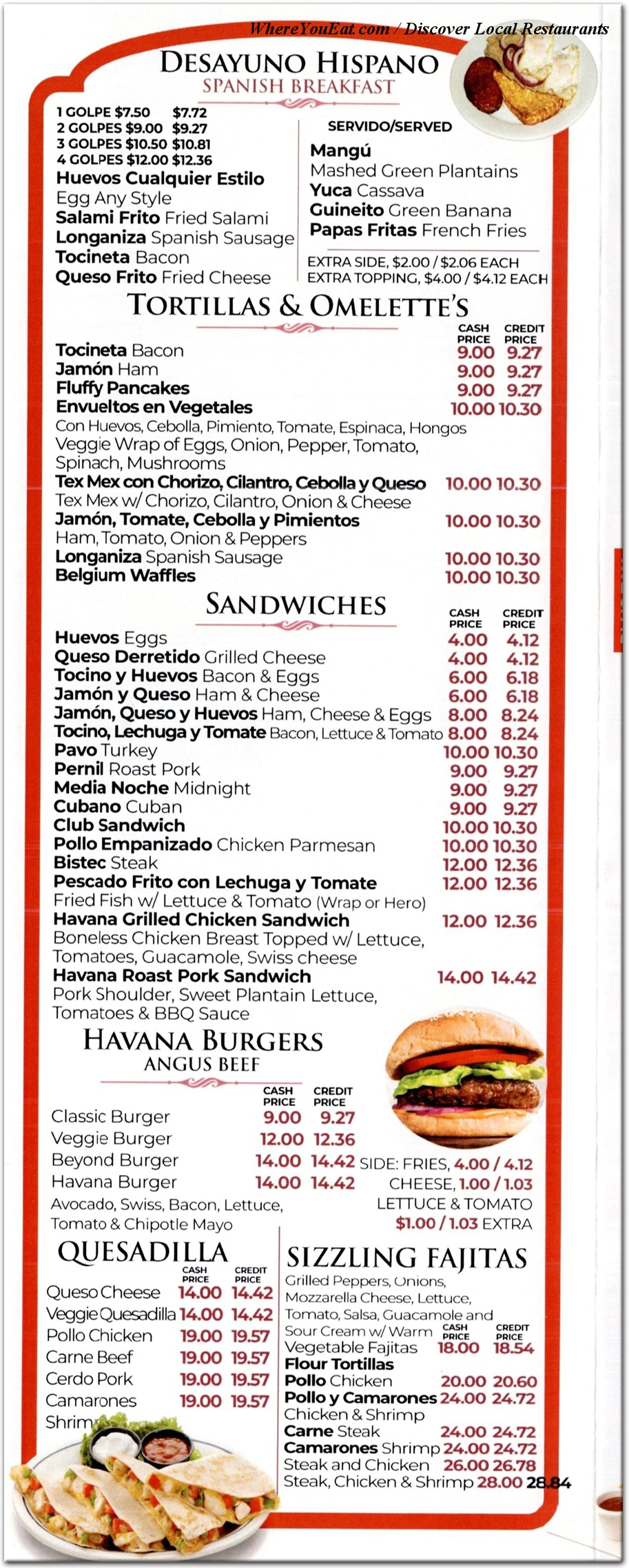 menu image