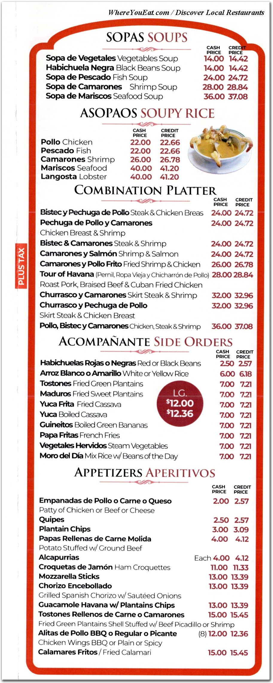 menu image