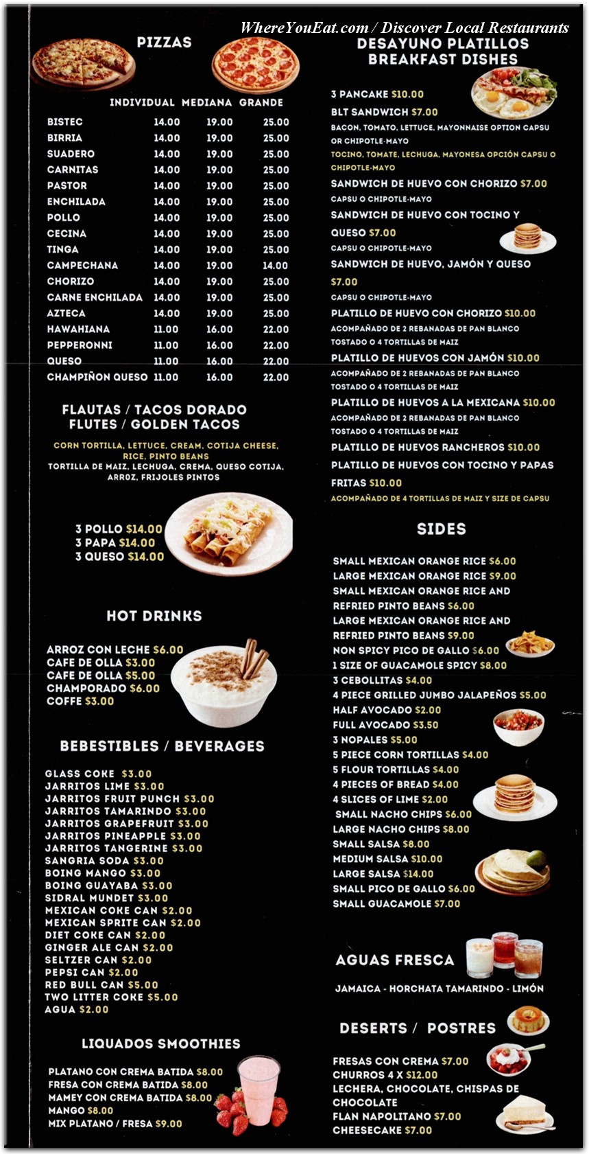 menu image