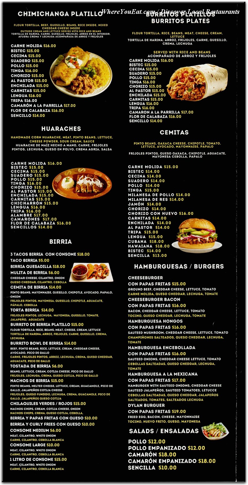 menu image