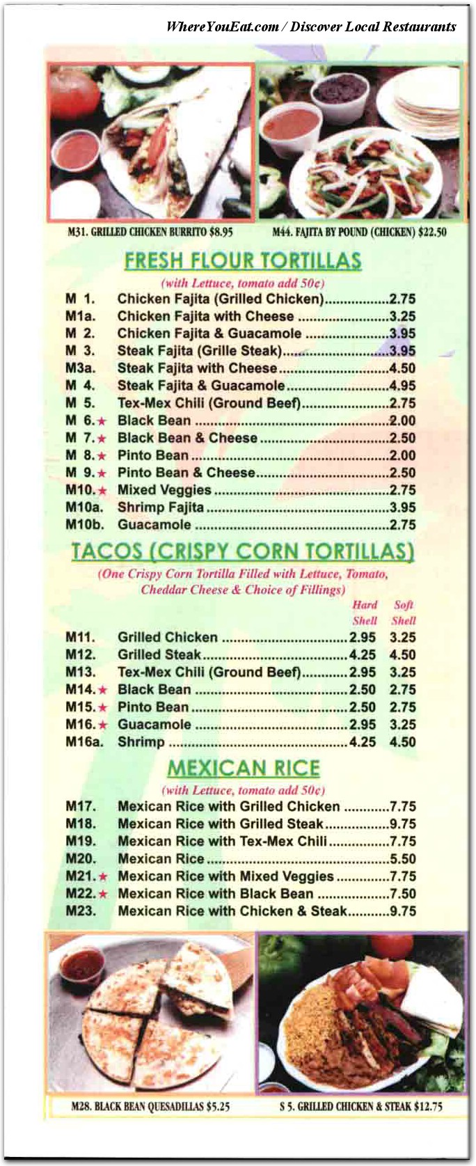 menu image