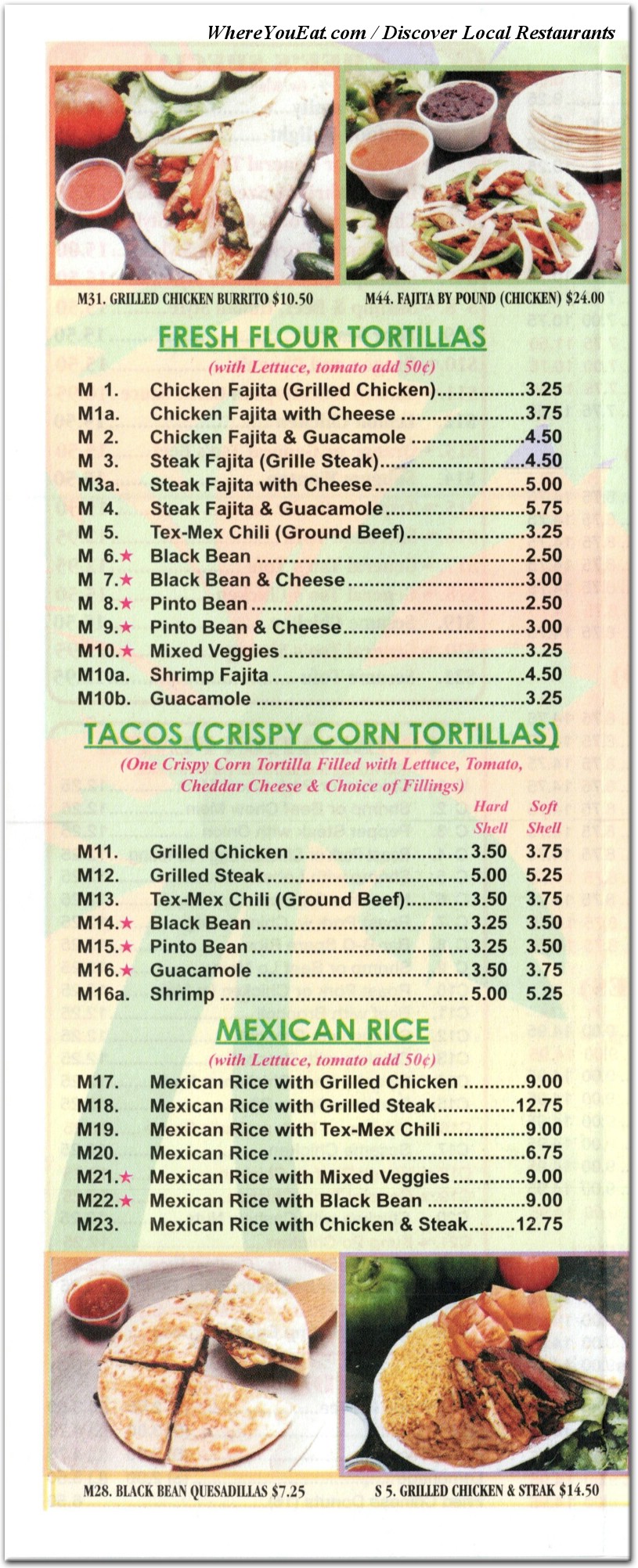 menu image
