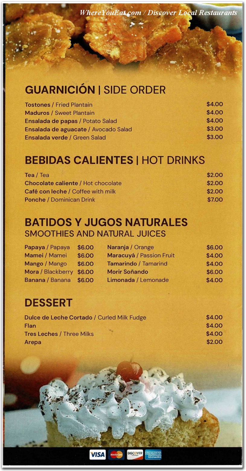 menu image