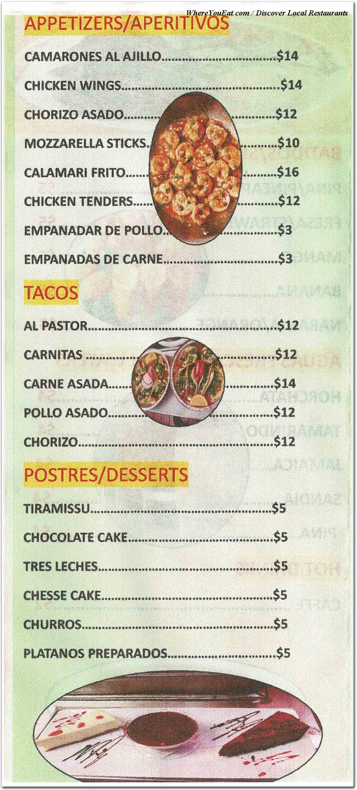 menu image