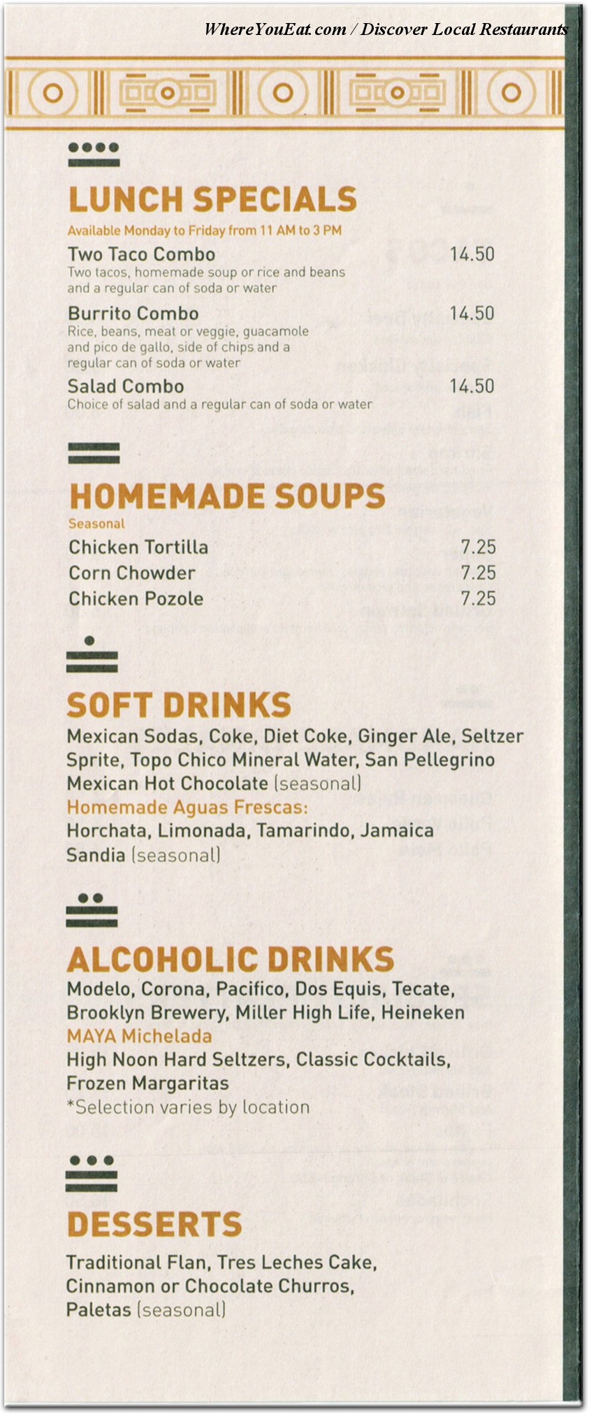 menu image