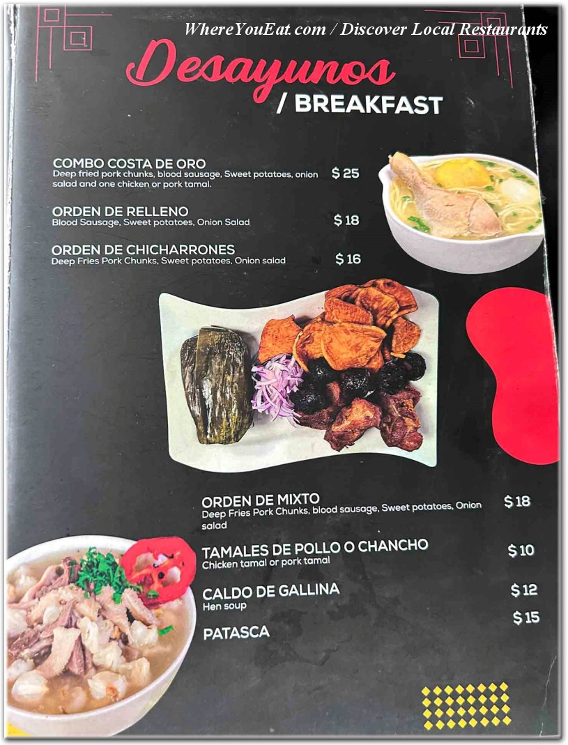 menu image