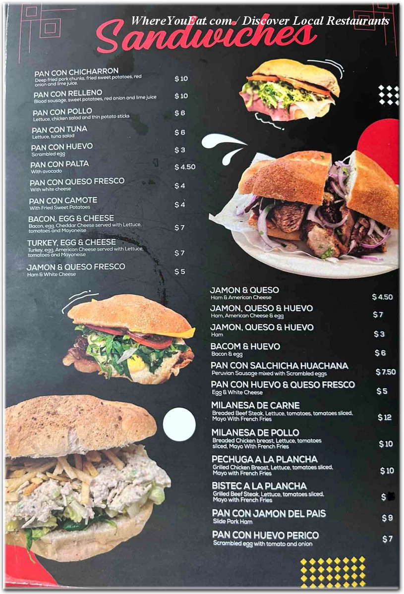 menu image