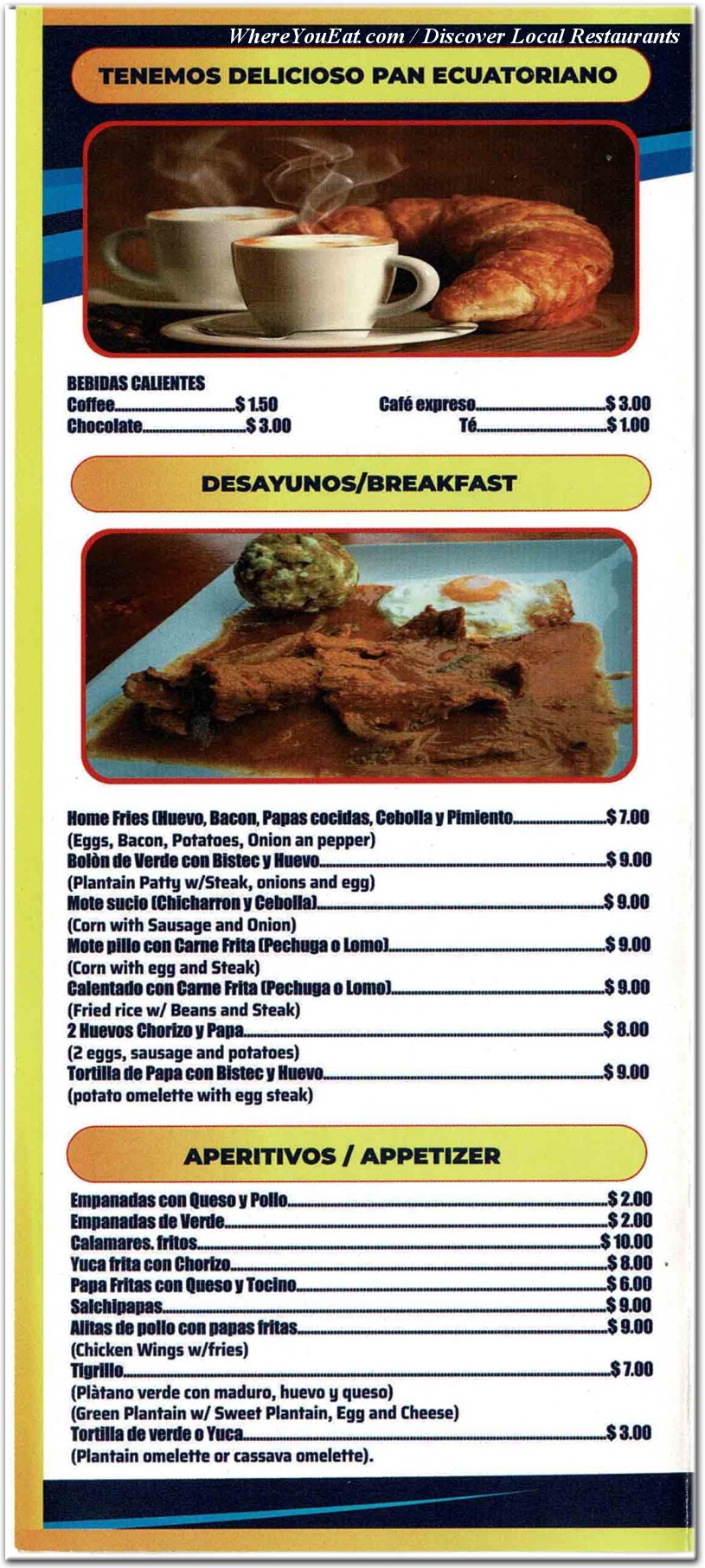 menu image