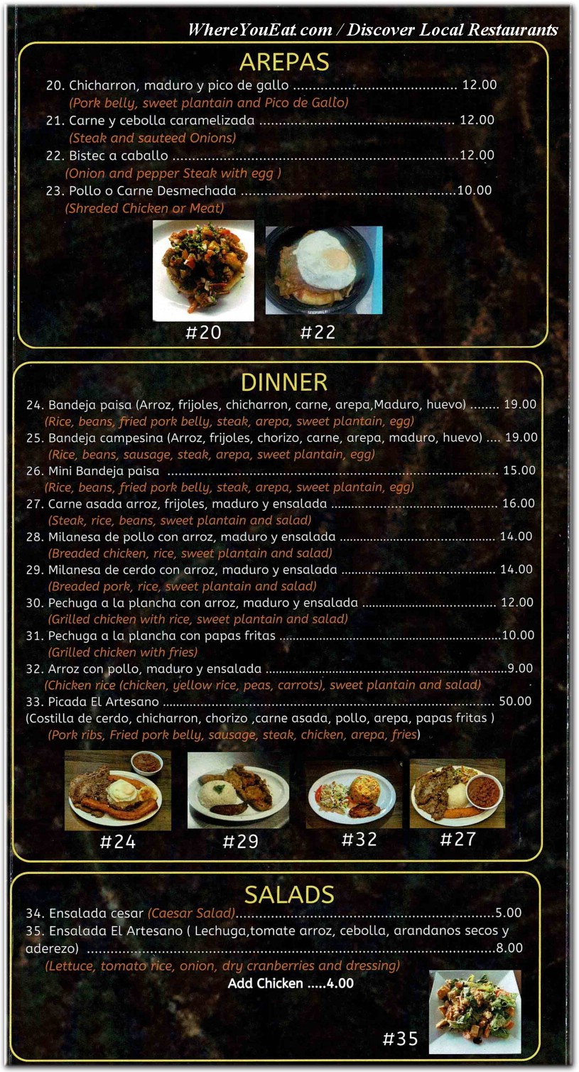 menu image