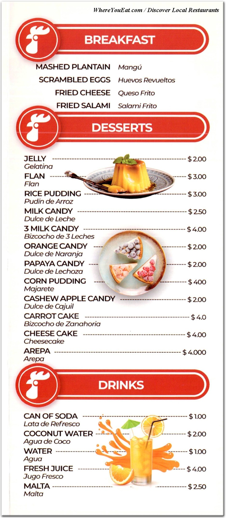 menu image