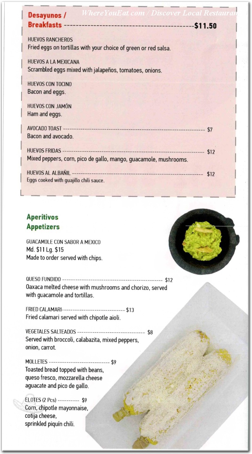 menu image