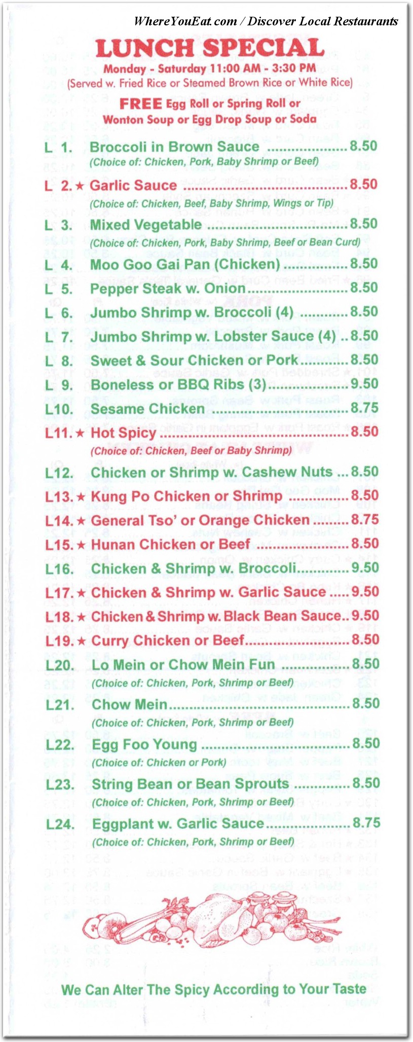 menu image