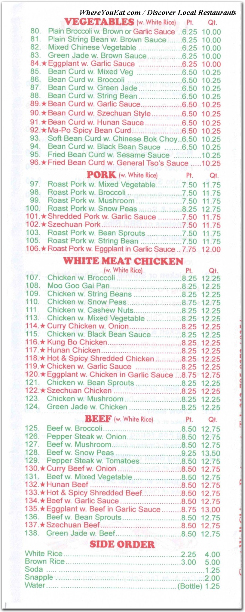 menu image