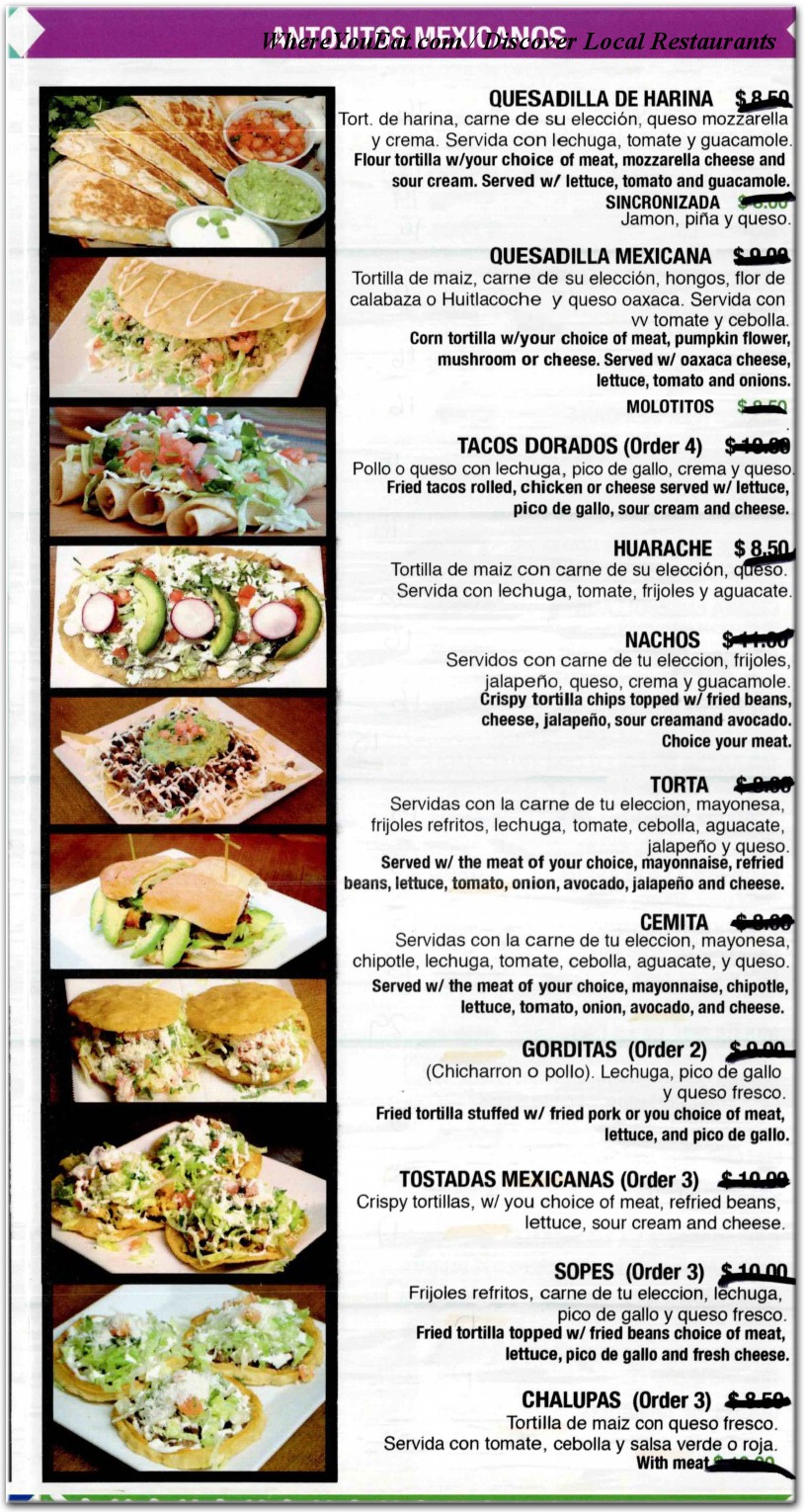 menu image