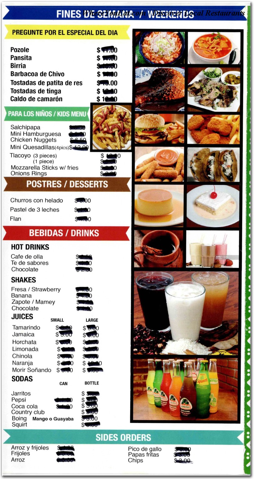 menu image