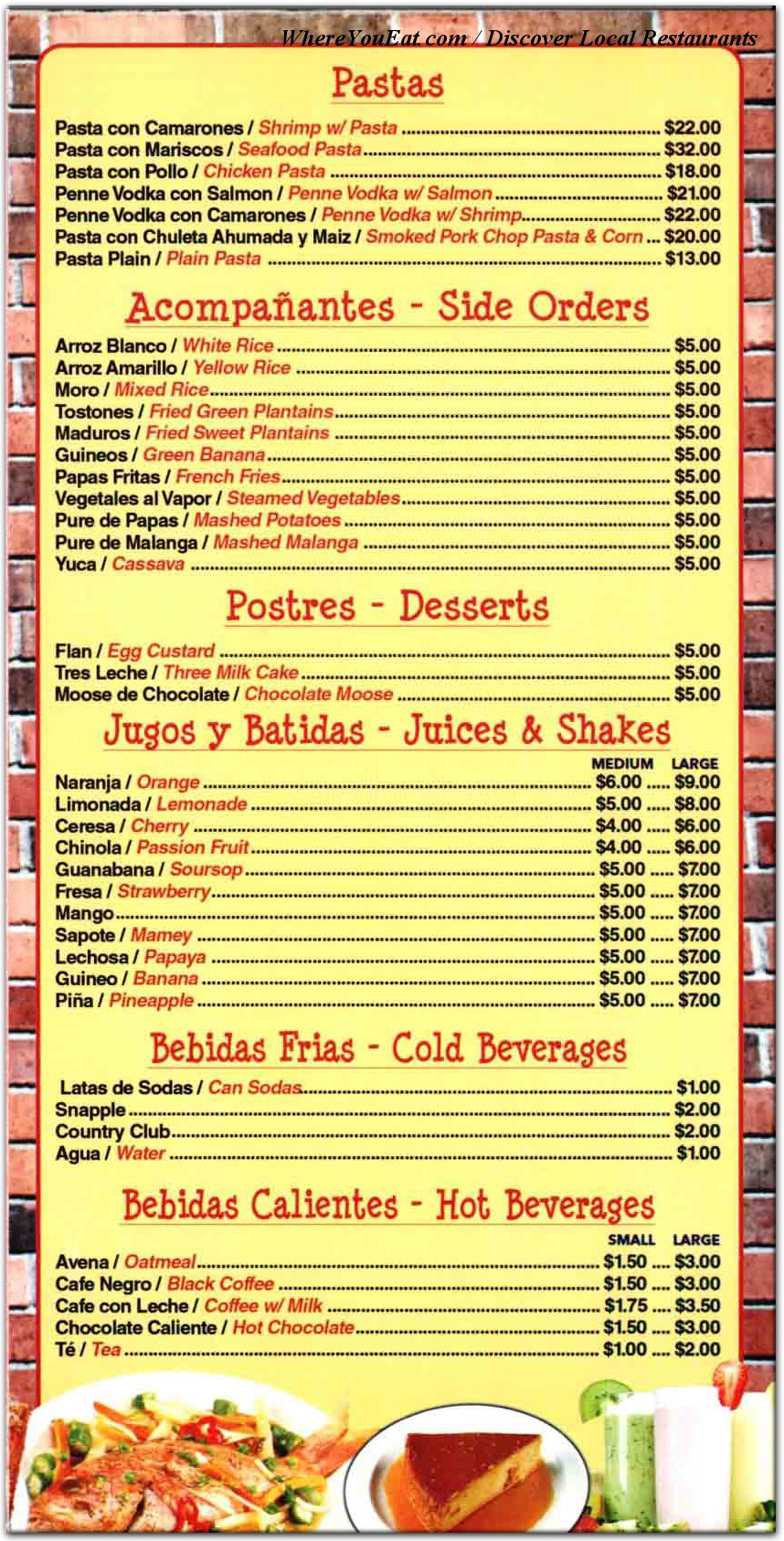 menu image