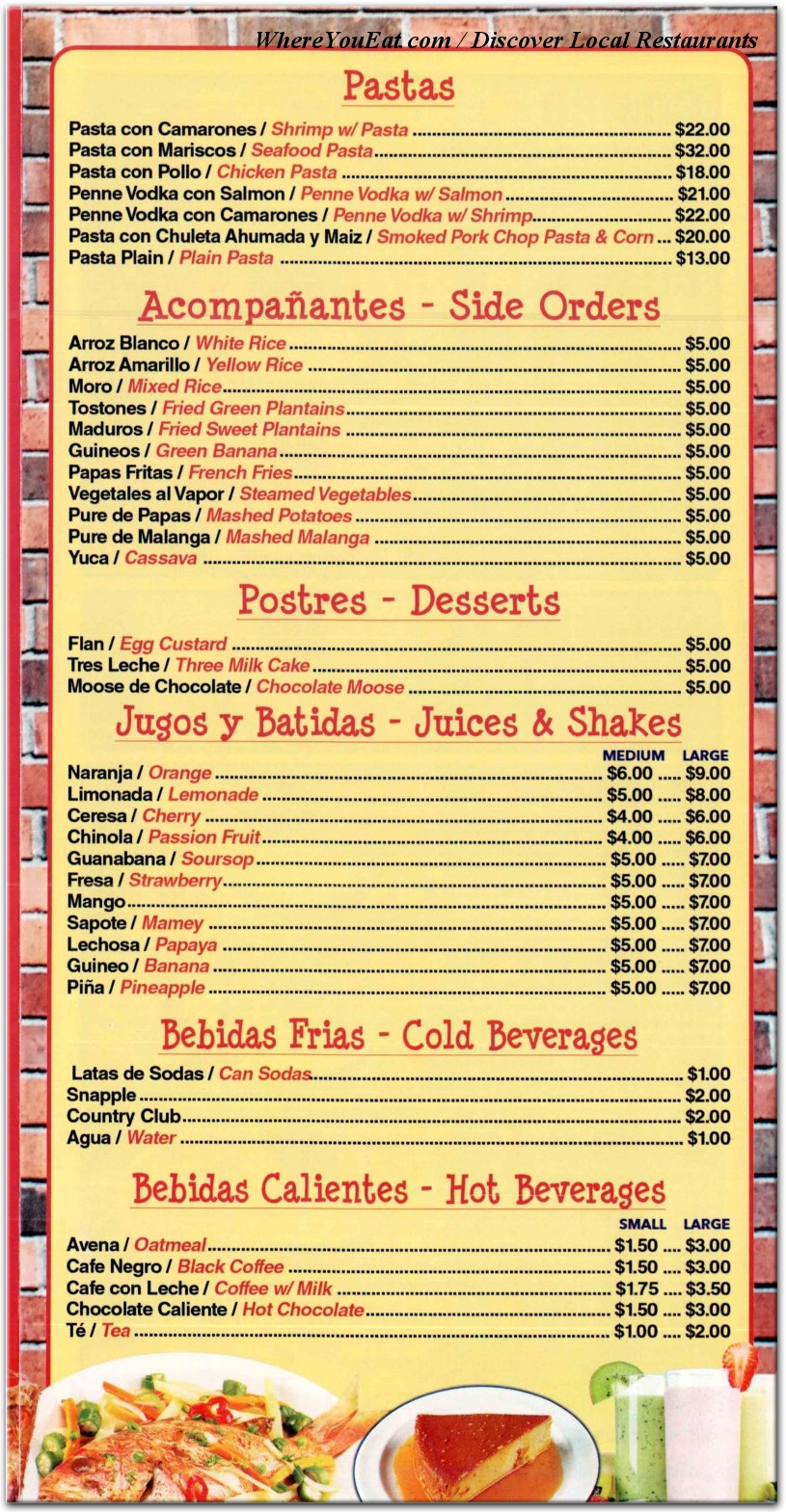menu image