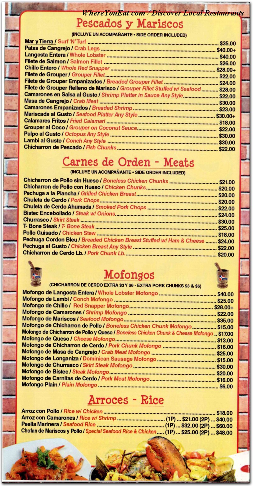 menu image