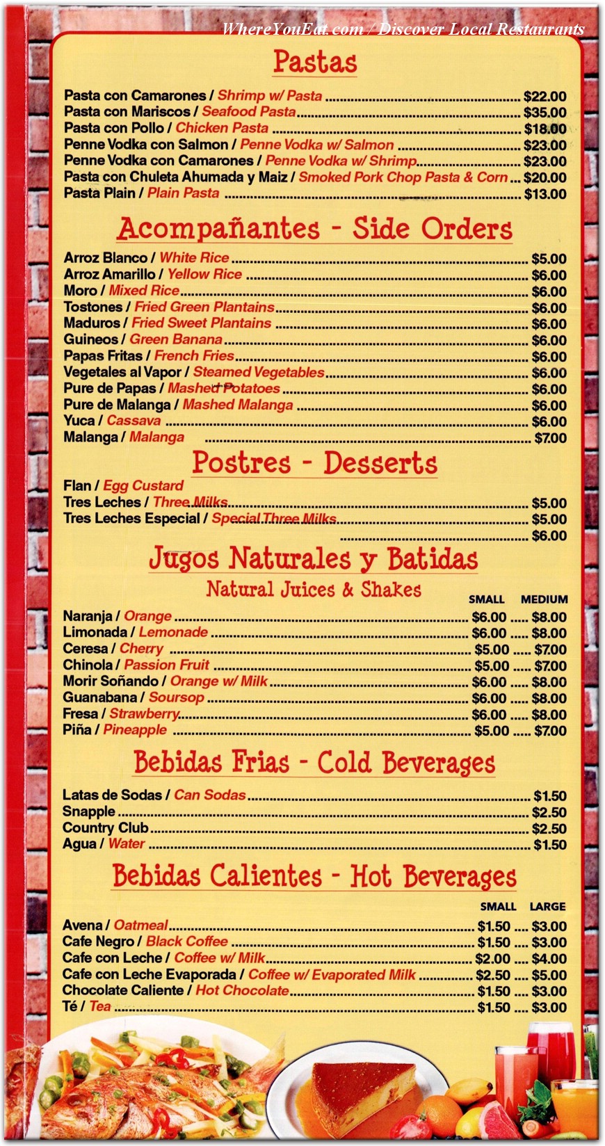 menu image