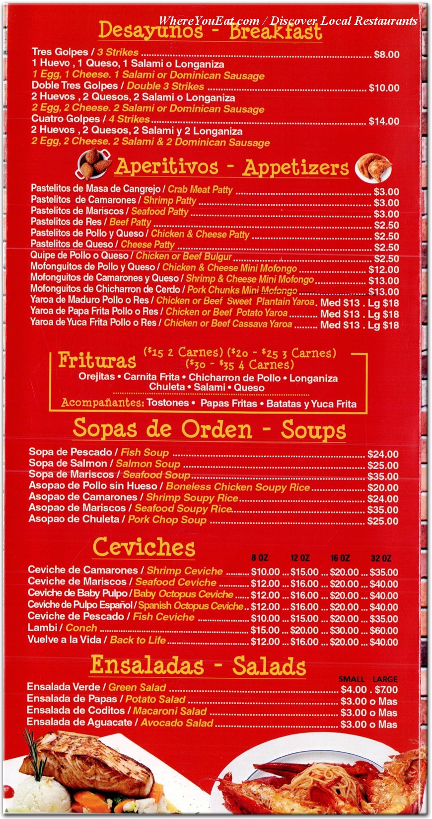 menu image