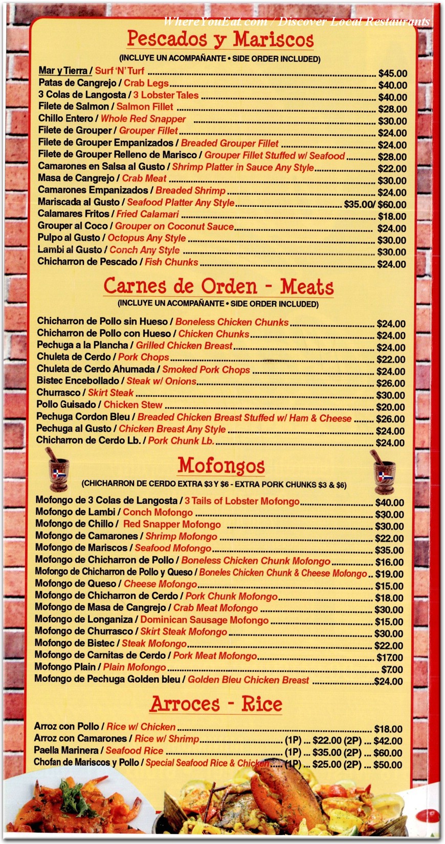 menu image