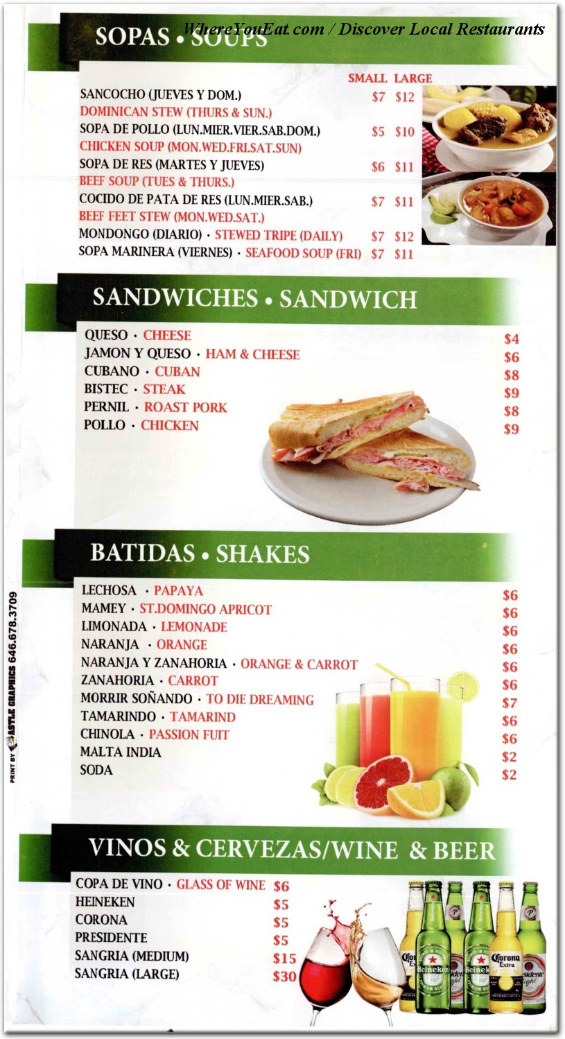 menu image