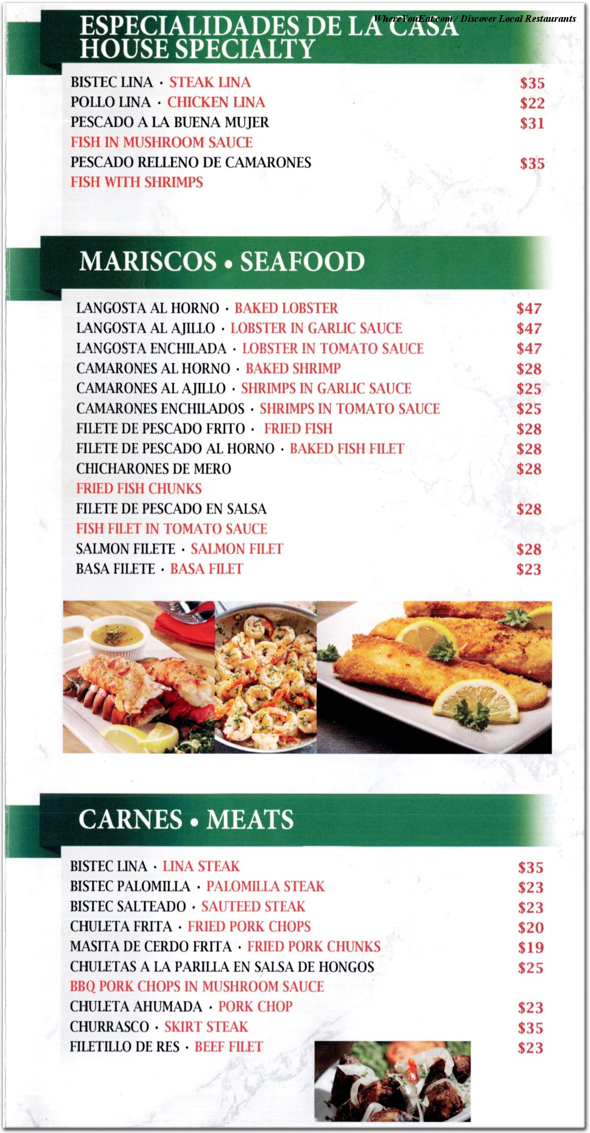 menu image
