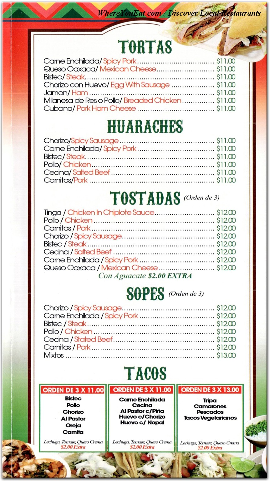menu image