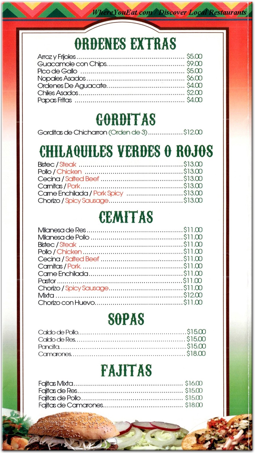 menu image