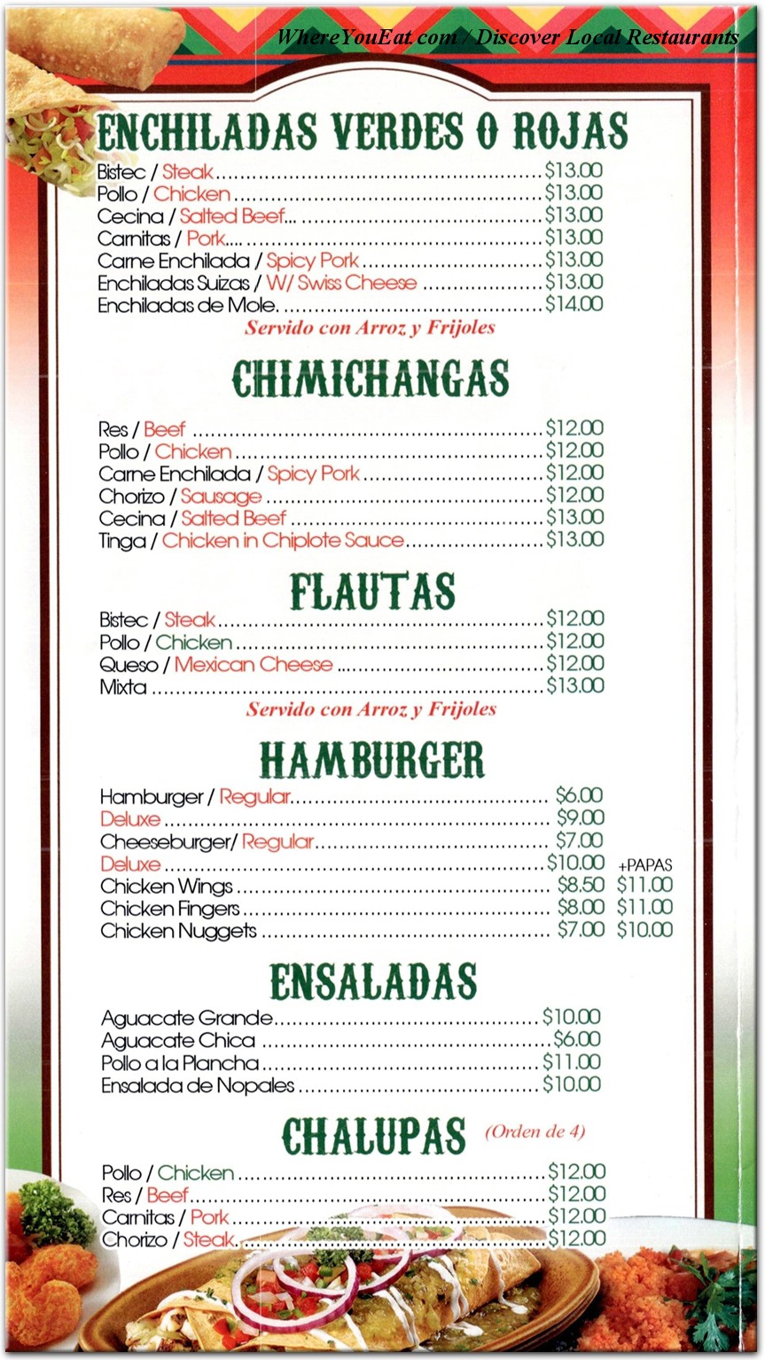 menu image
