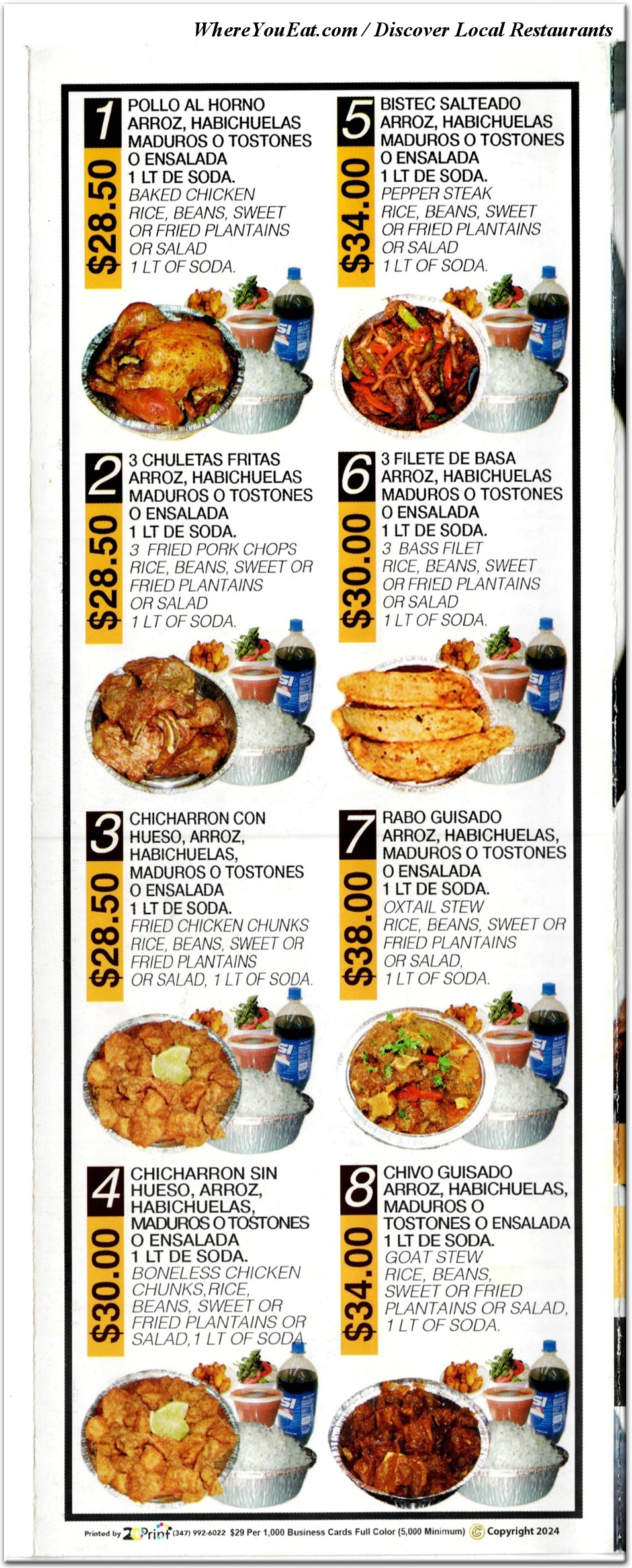 menu image