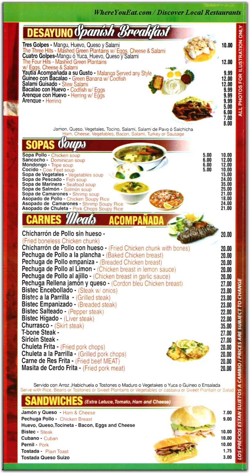 menu image