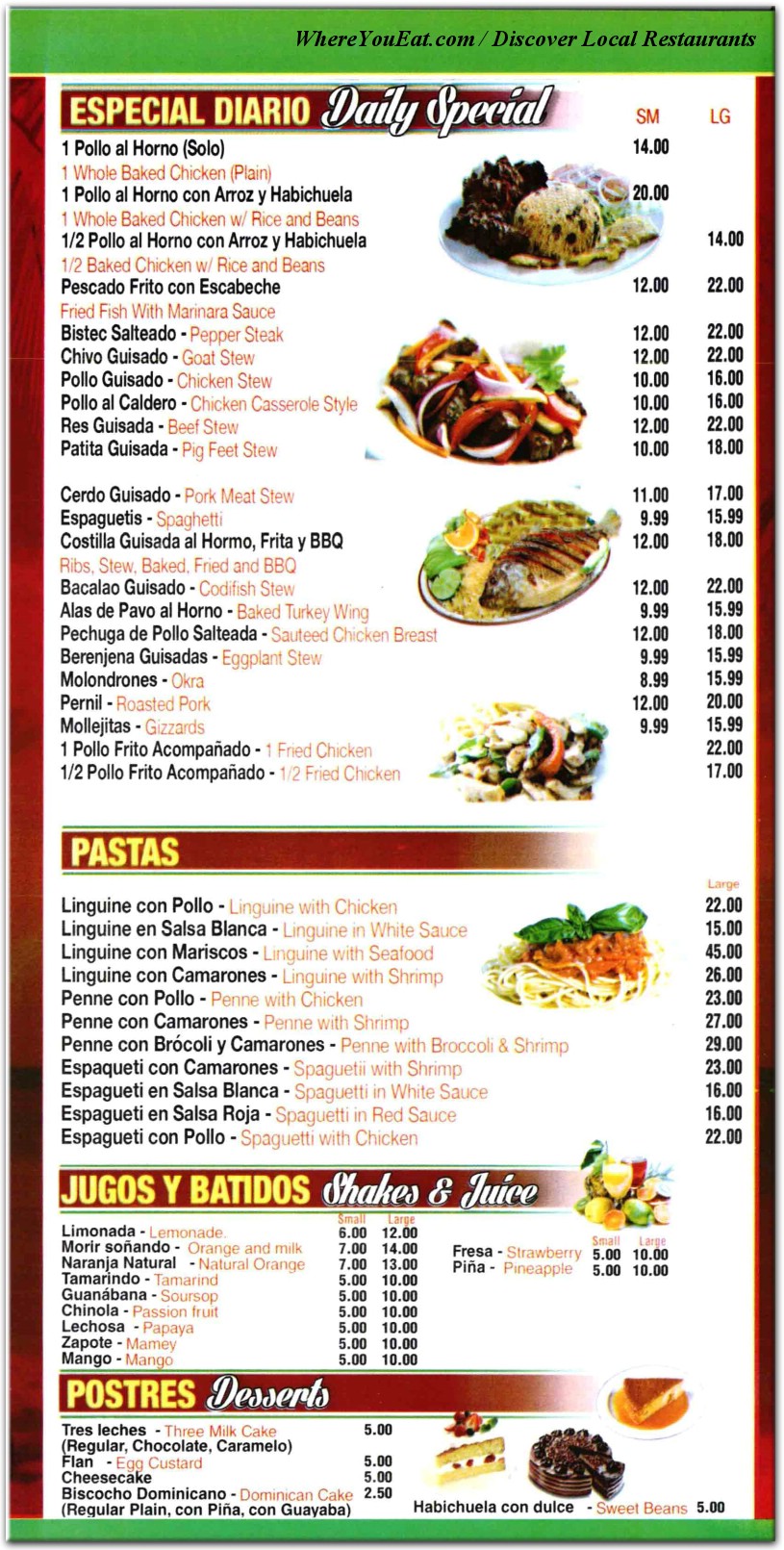 menu image