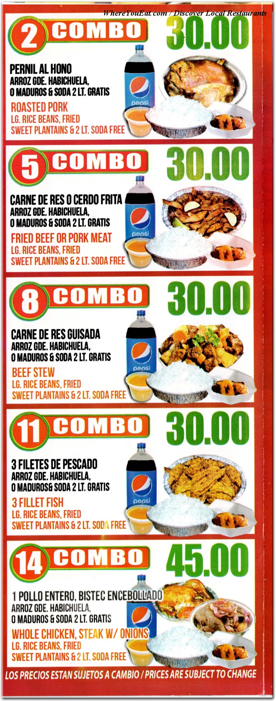 menu image