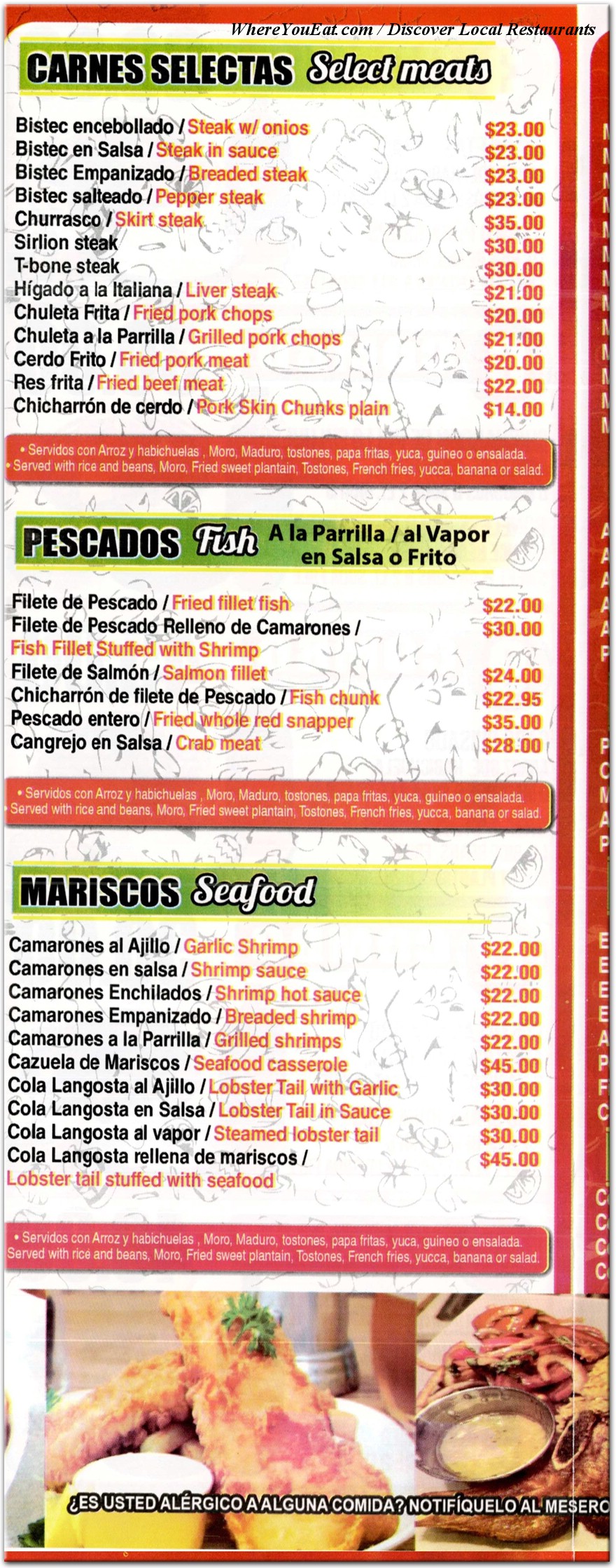 menu image