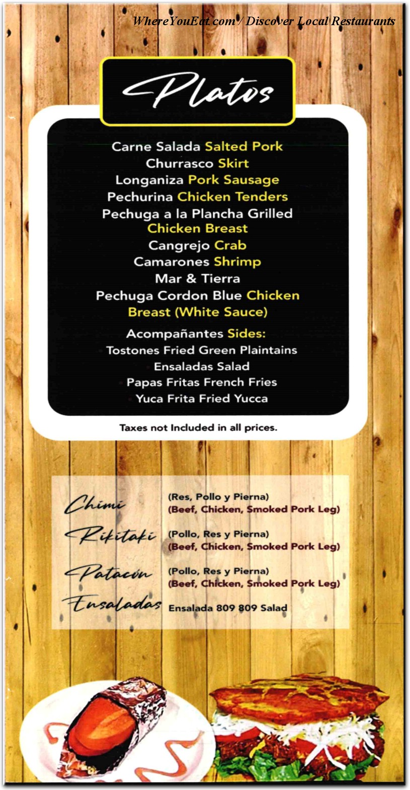 menu image